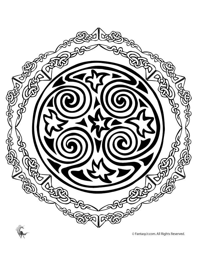 Celtic Mandala Coloring Coloring Pages