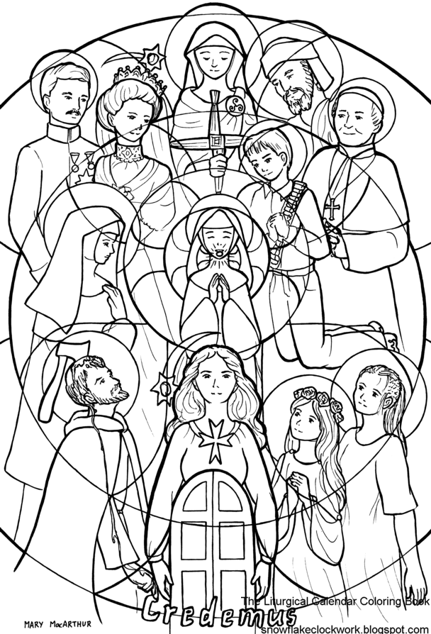 Catholic Saints Printables - Printable Blank World