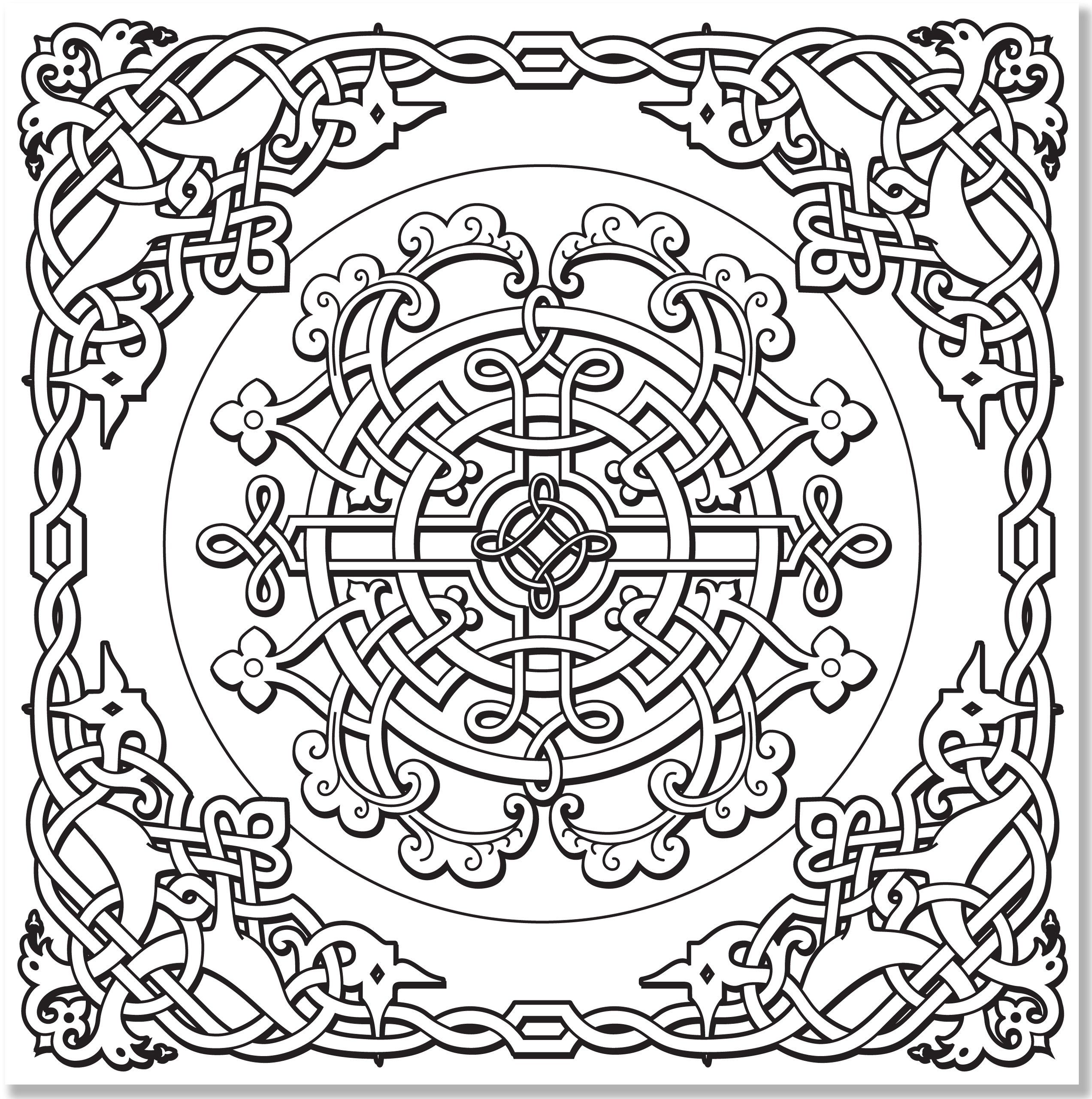 Celtic Coloring Pages Free Printable