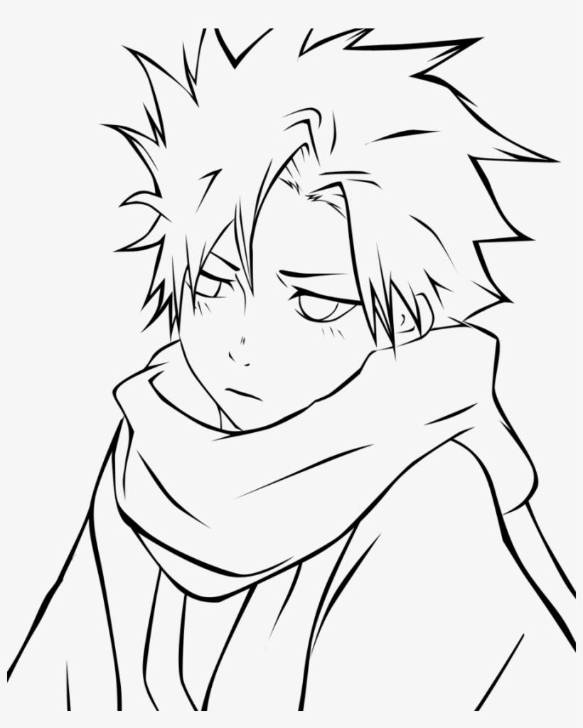 Anime Boy And Girl Coloring Page - Coloring Pages image.