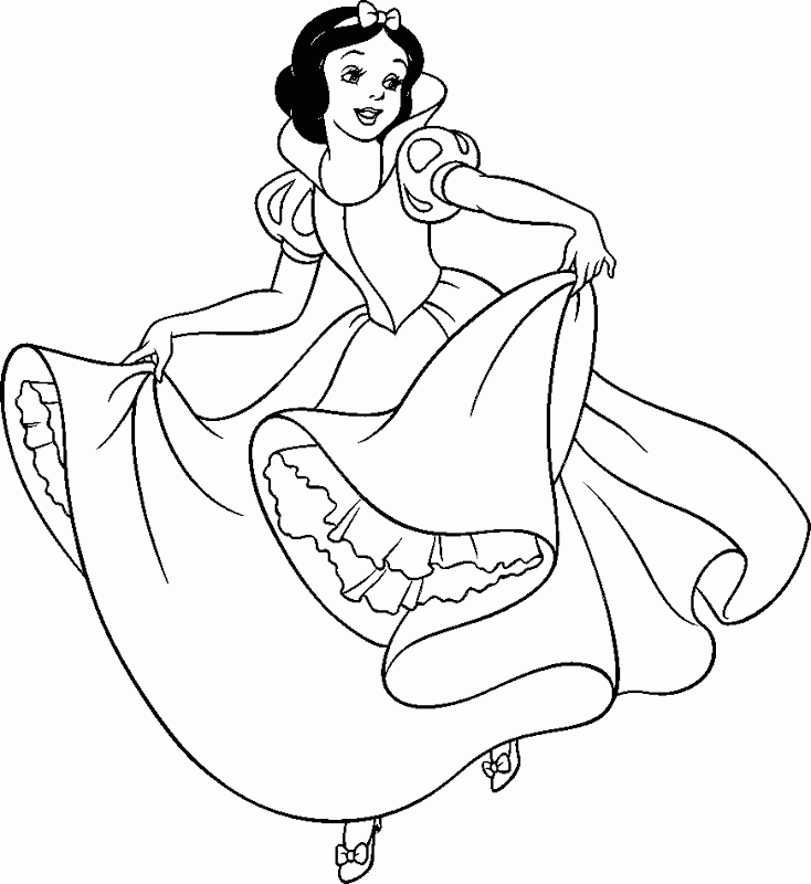 Snow White Drawing - Coloring Home