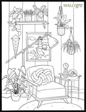 Activity: Relaxing Coloring Book Pages, Wally Loop – WallyGrow