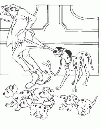 101 Dalmations Coloring Pages