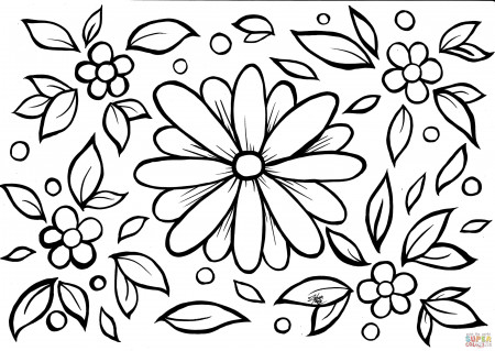 Flowers coloring page | Free Printable Coloring Pages