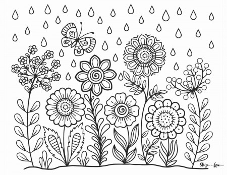 Flower Coloring Pages | Skip To My Lou