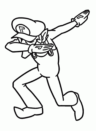 Waluigi in Super Mario Coloring Pages - Waluigi Coloring Pages - Coloring  Pages For Kids And Adults