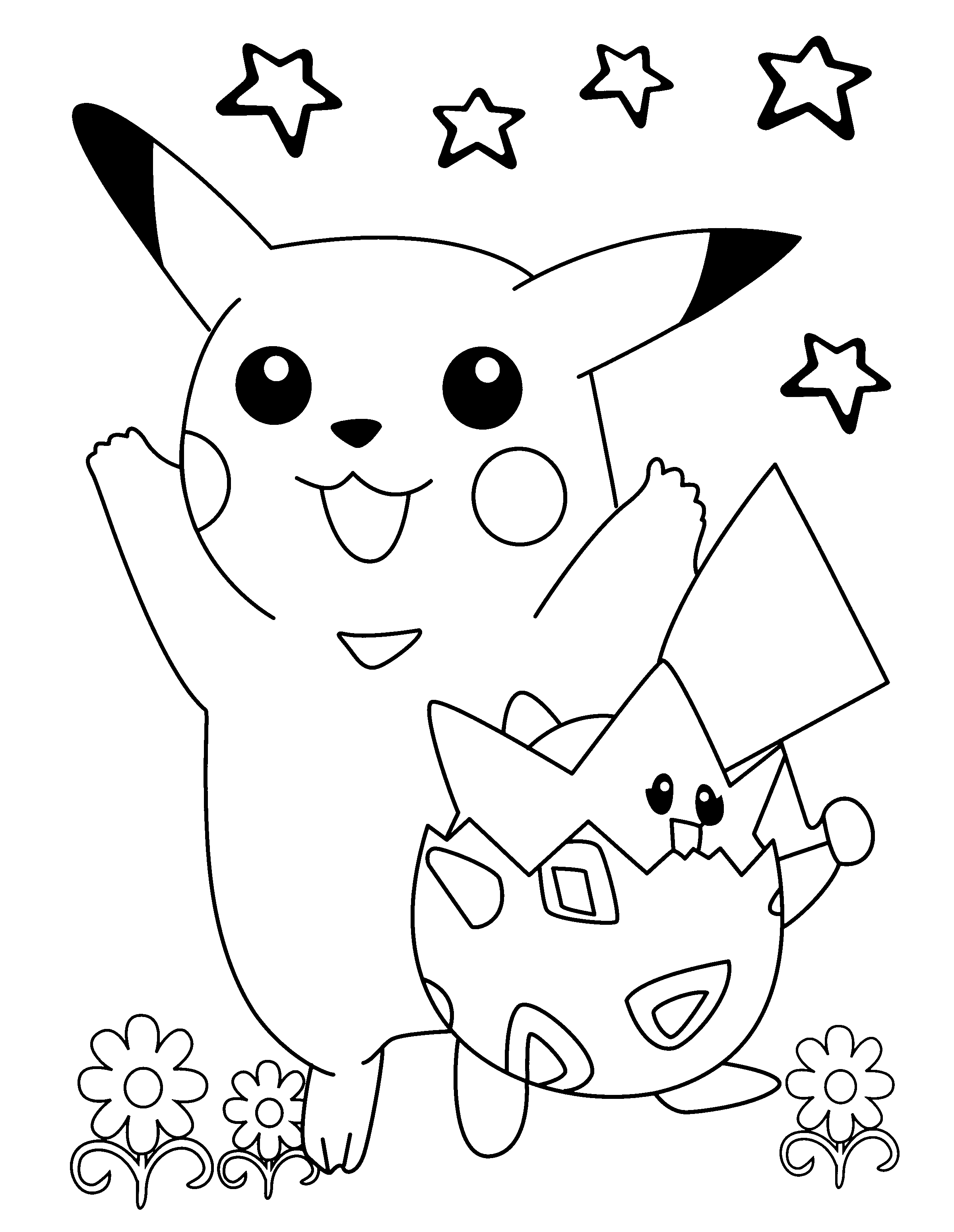 Pokemon Printable Coloring Sheets - Printable Blank World