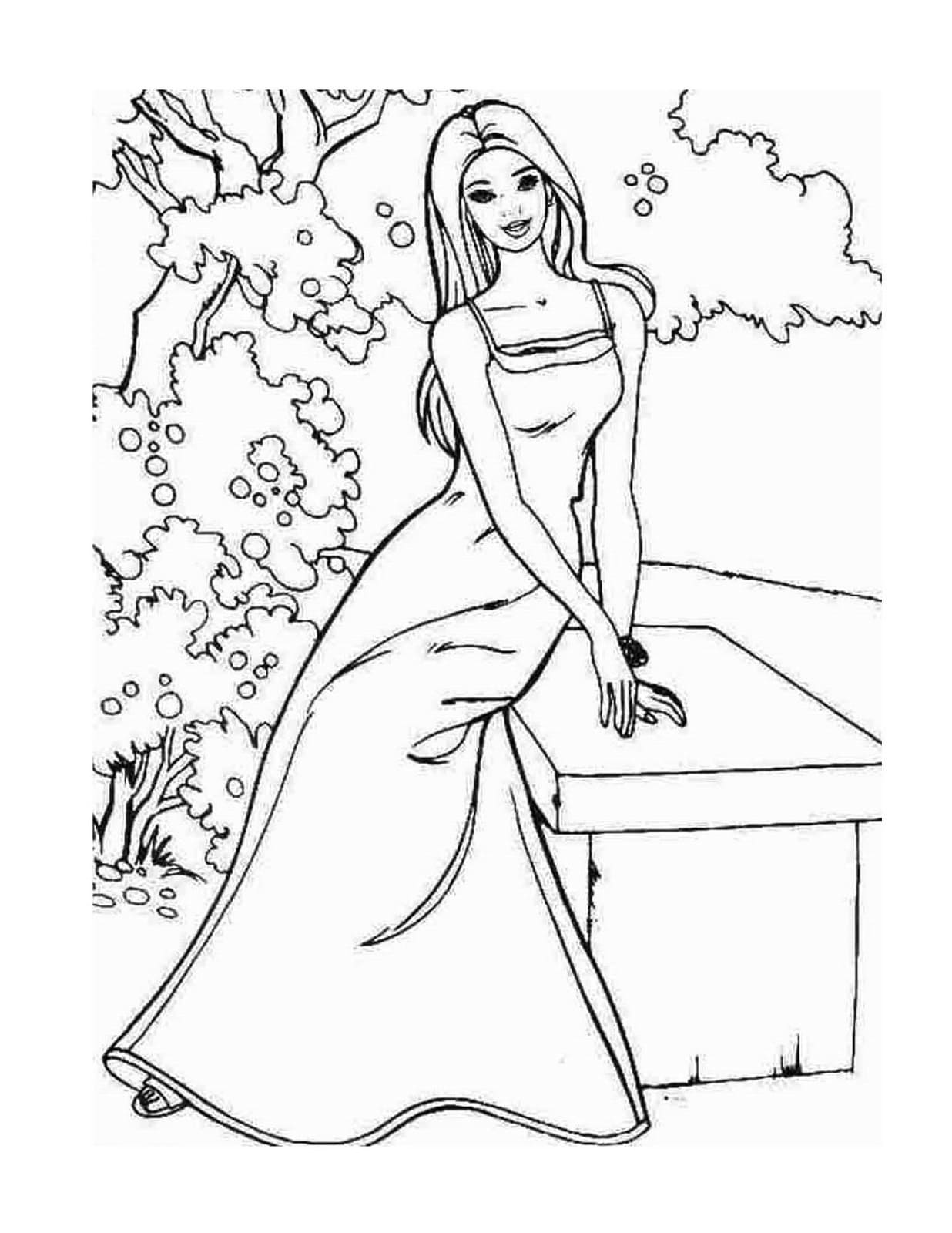 Barbie Doll Coloring Pages For Kids