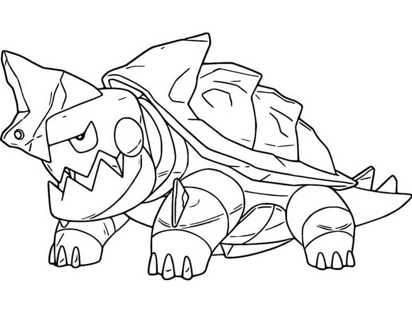 Drednaw Pokemon coloring page