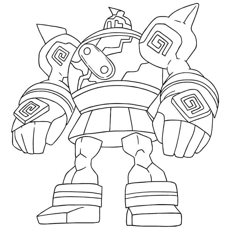 Golurk Pokemon coloring page - Download, Print or Color Online for Free