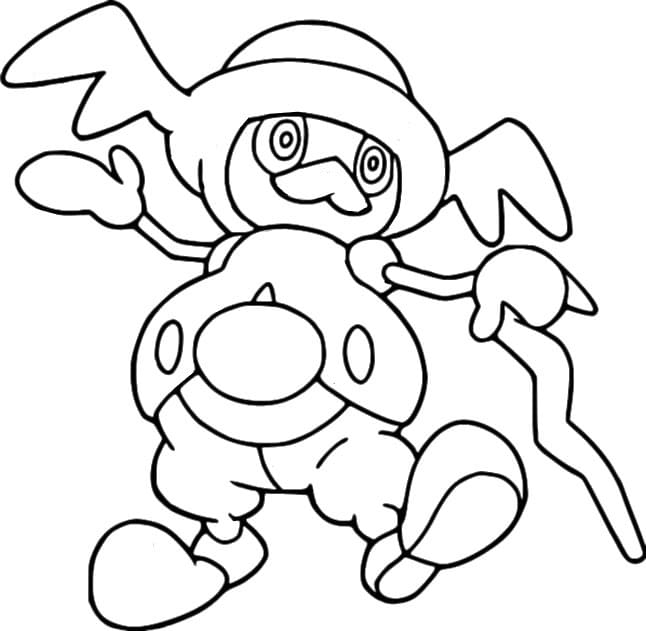 Mr. Rime Pokemon coloring page