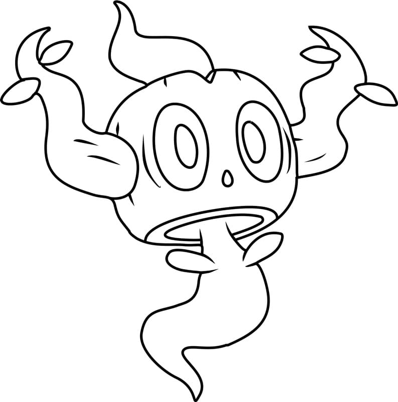 Phantump Pokemon coloring page