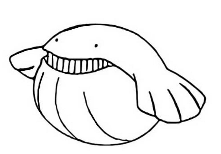 Wailmer Pokemon coloring page