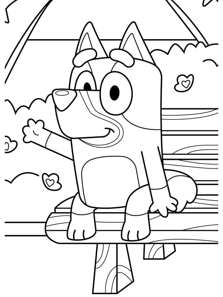 Bluey Coloriage Dessins Imprimer Pour Les Enfants Free Coloring The ...