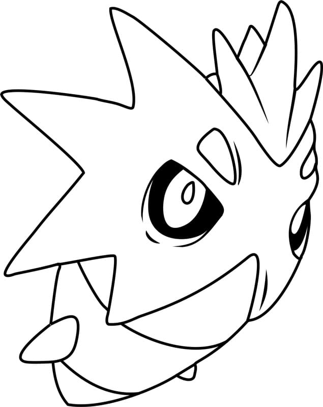 Pupitar Pokemon coloring page