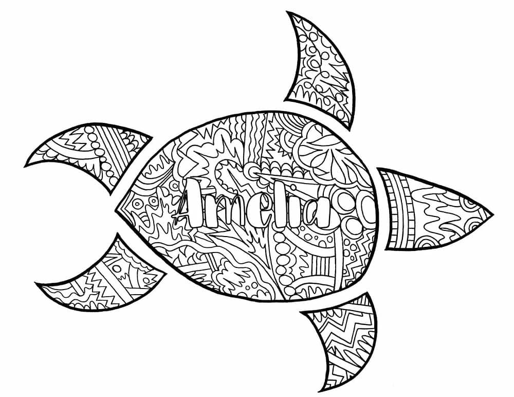 Free Printable Amelia coloring page