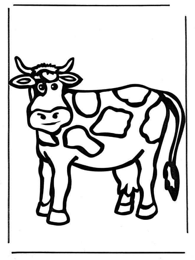 Cow Free Printable coloring page