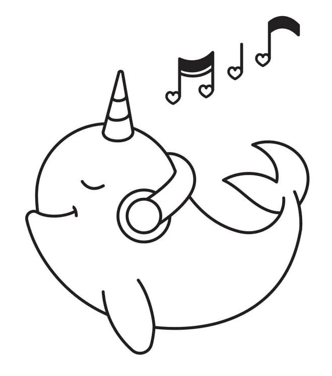 Narwhal coloring pages - ColoringLib