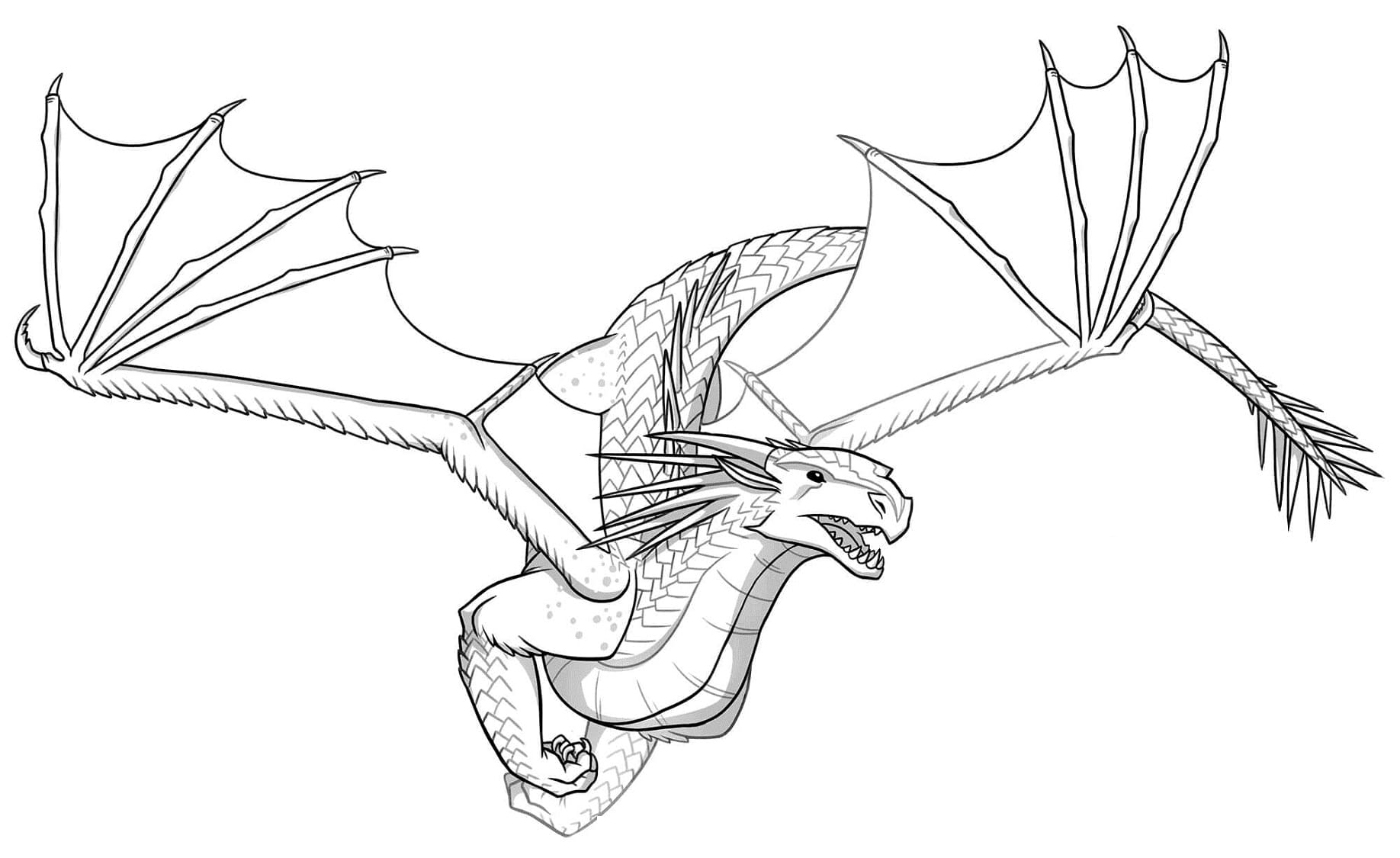 Icewing Dragon coloring page