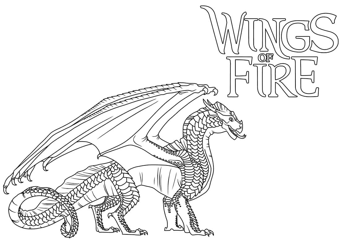 Wings of Fire Sandwing Dragon coloring page