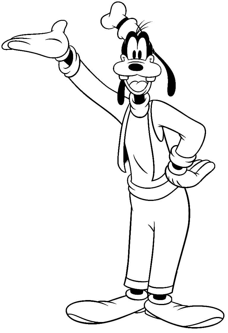 Fun Goofy coloring page