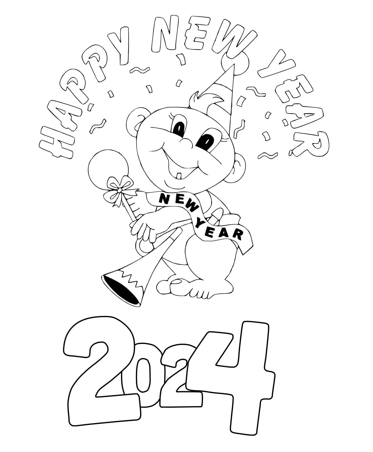 2024 Coloring Pages Printable Free - Adara Annnora