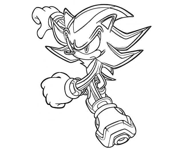 Running Shadow the Hedgehog