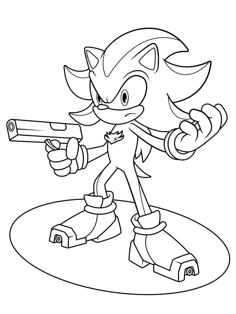 Shadow the Hedgehog and Gun