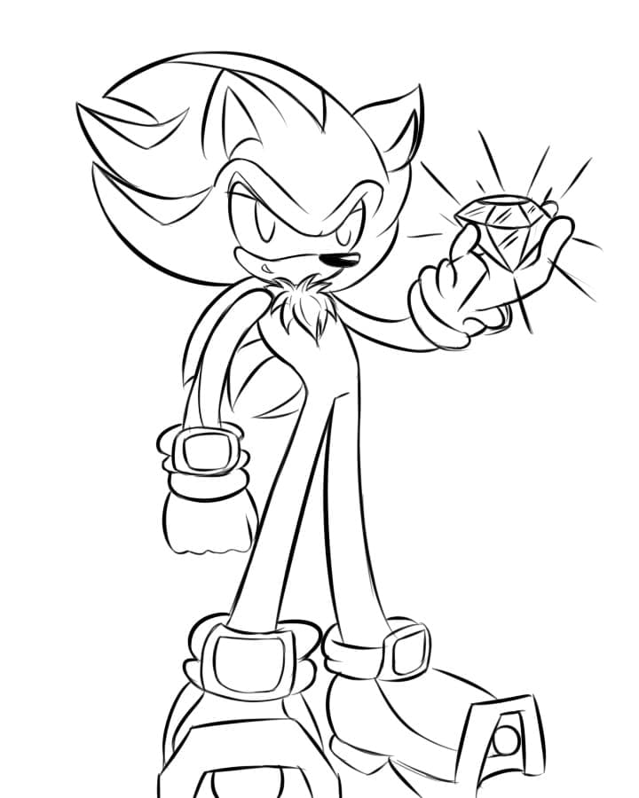 Shadow the Hedgehog with Diamond