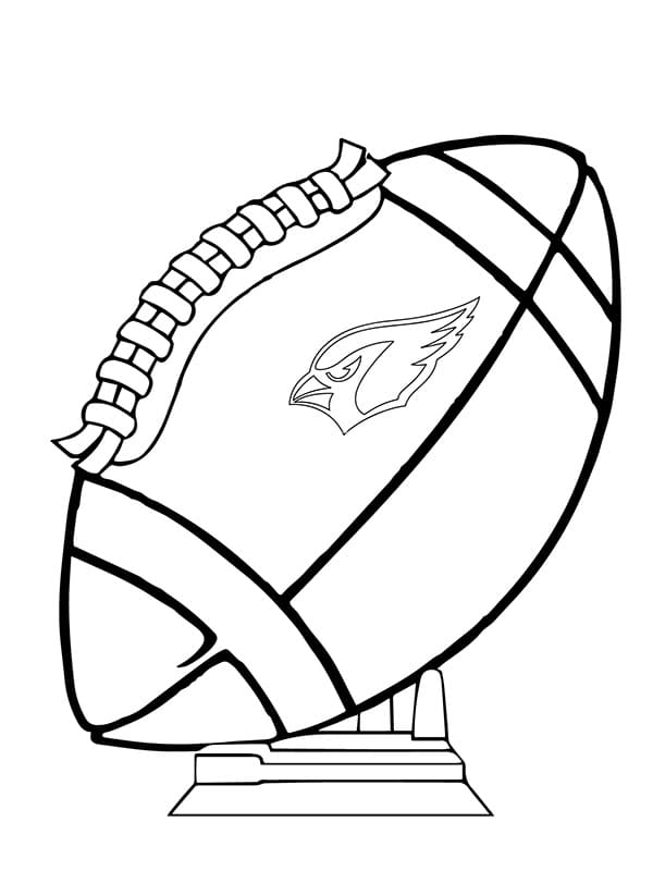 Arizona Cardinals Ball coloring page