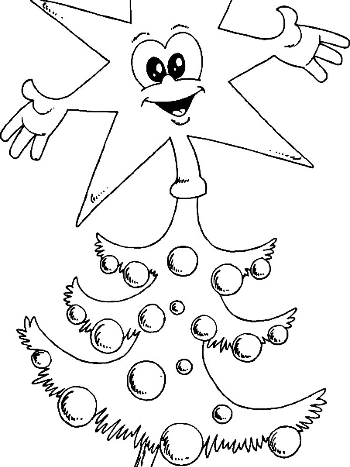 Cartoon Christmas Star