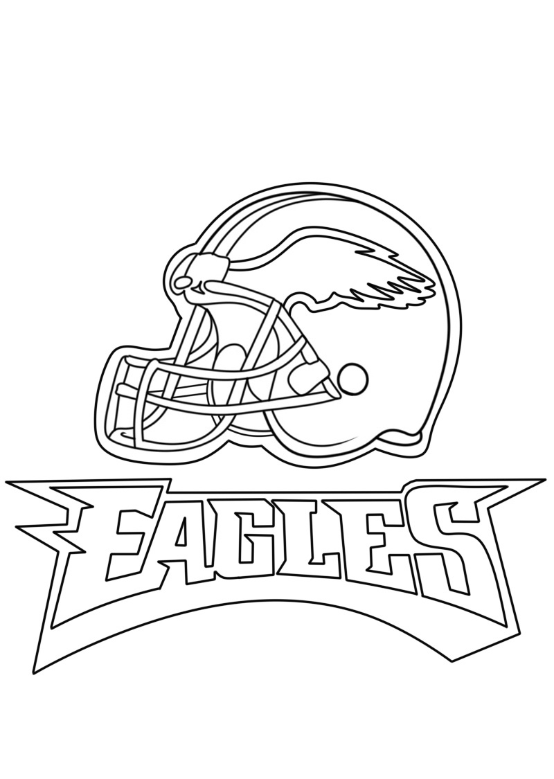 Basic Philadelphia Eagles coloring page - Download, Print or Color ...