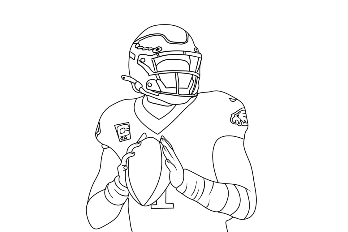 Basic Player Philadelphia Eagles coloring page - Download, Print or ...