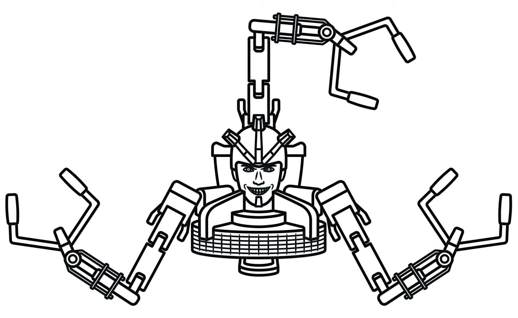 Upgraded Detainer Astro Toilet coloring page