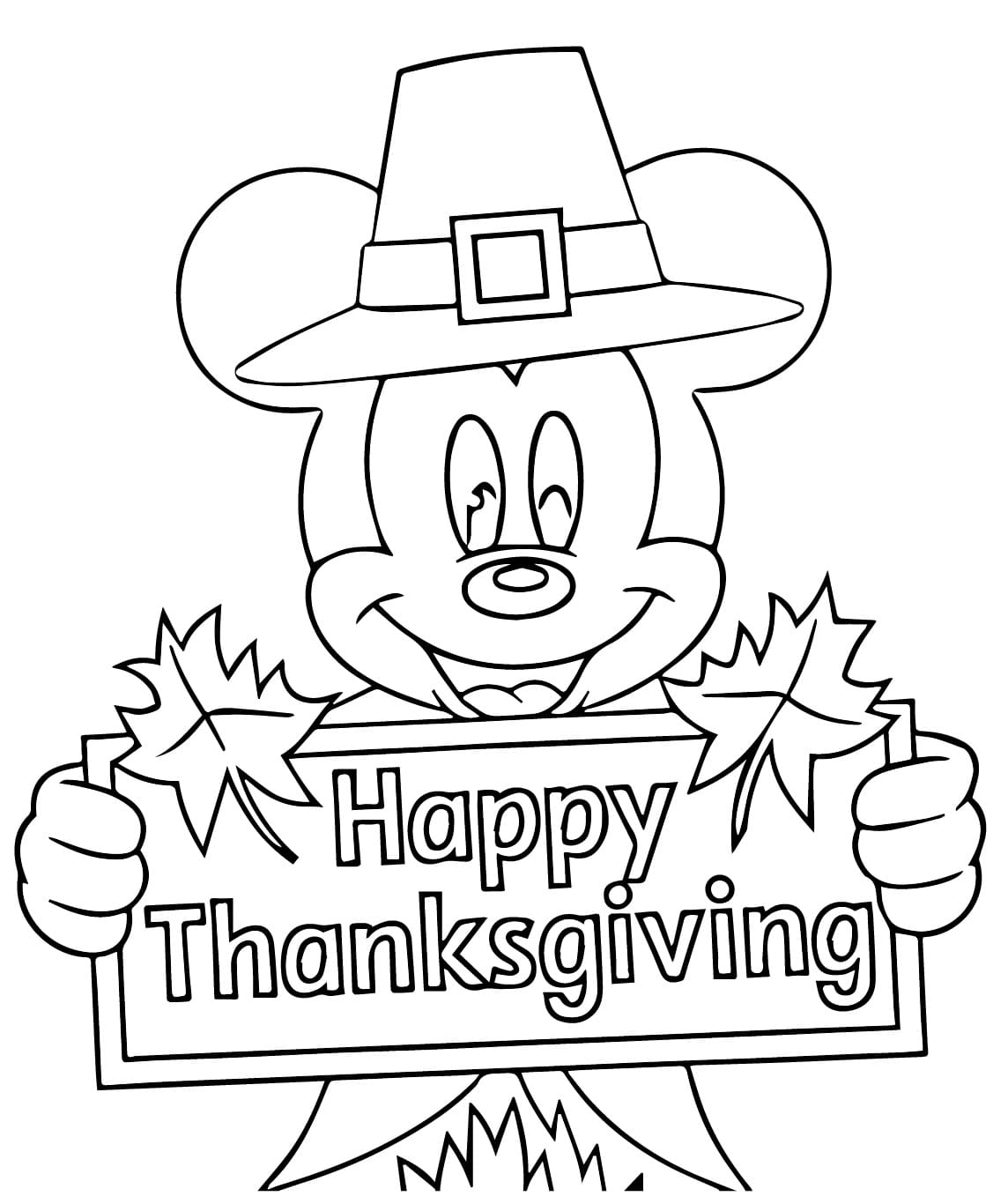 Disney Thanksgiving coloring pages