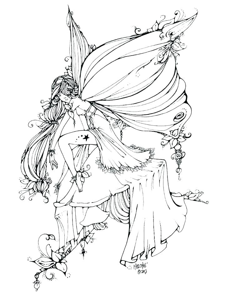 Fairy Coloring Pages for Adults - Best ...