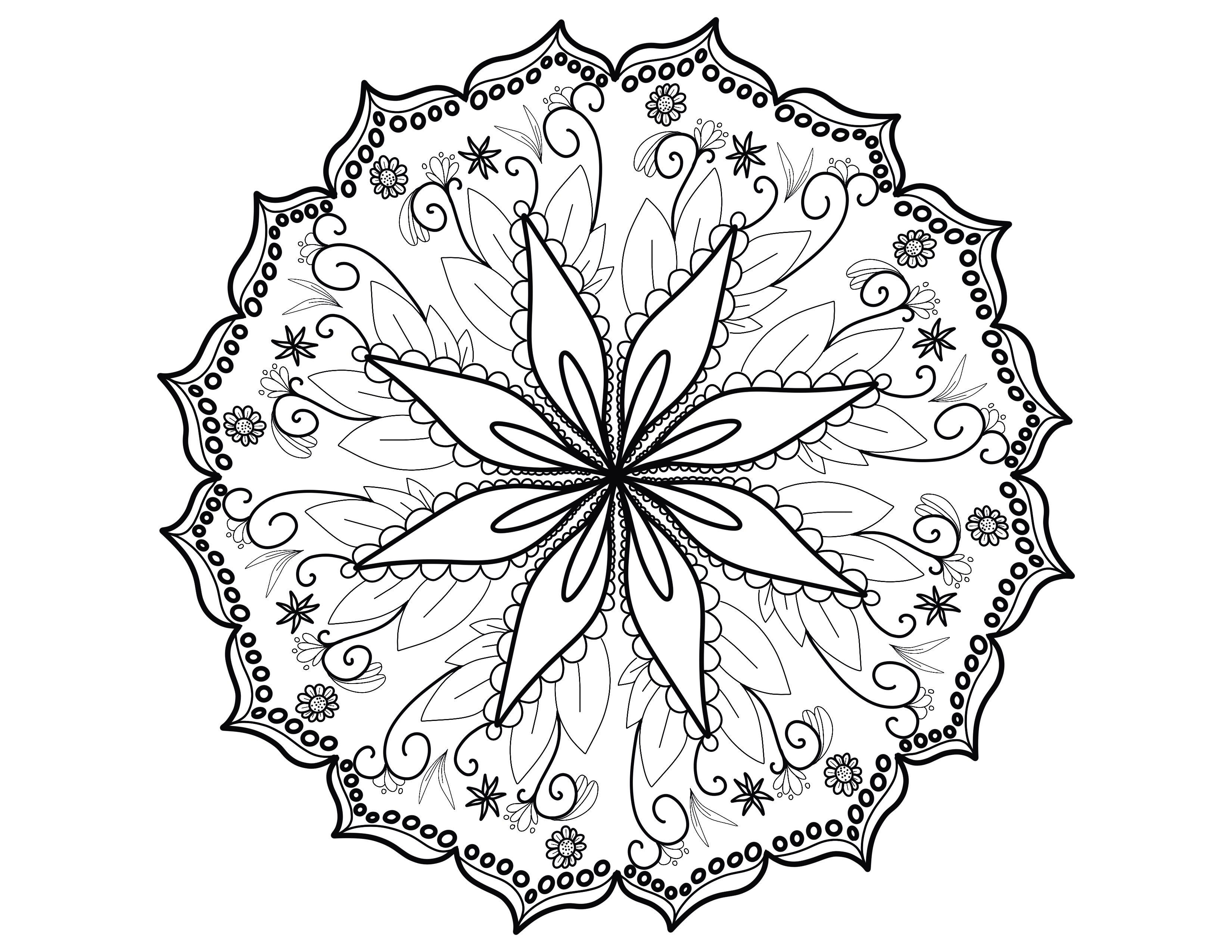 Mandalas Adult Coloring Pages