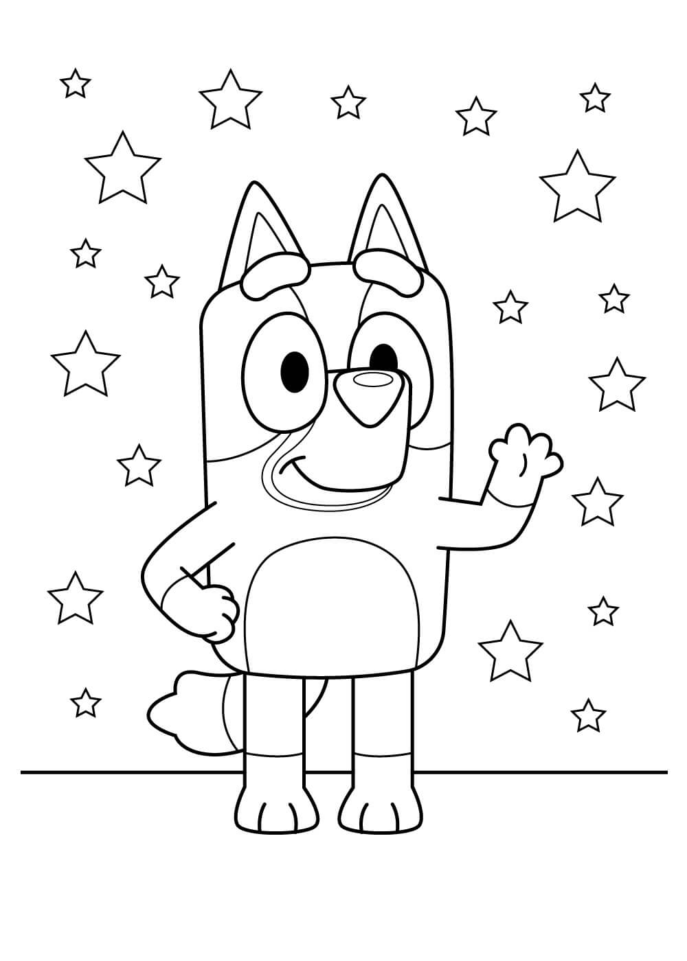 Dibujos de Bluey para colorear e imprimir– - khondrion.com