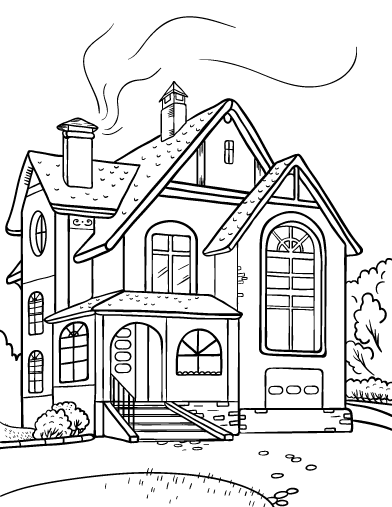 ancient villa coloring page free printable coloring pages for kids