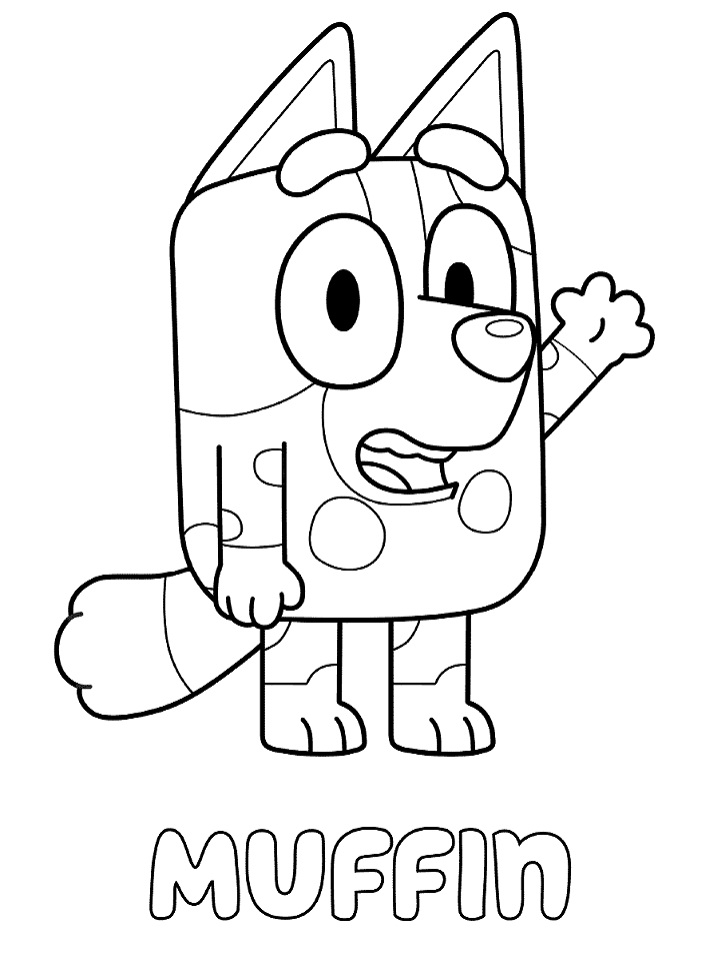 Bluey Coloring Pages Printable - Customize and Print