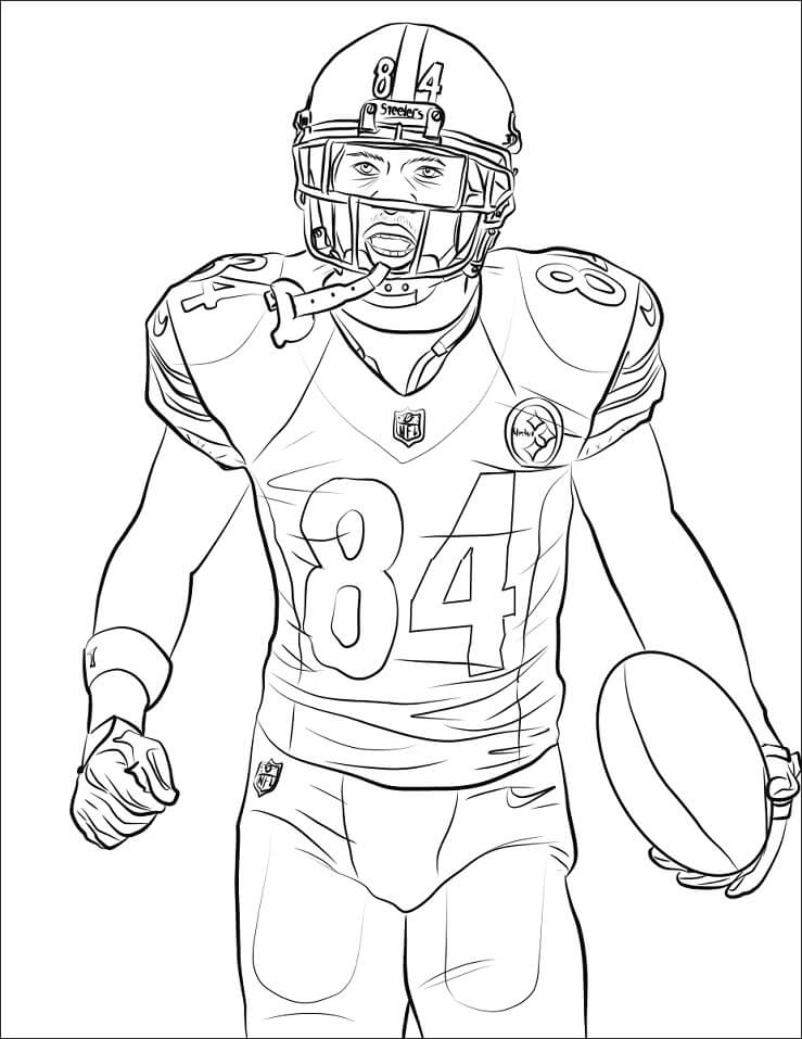 Football Player Coloring Sheets Printable Coloring Pages