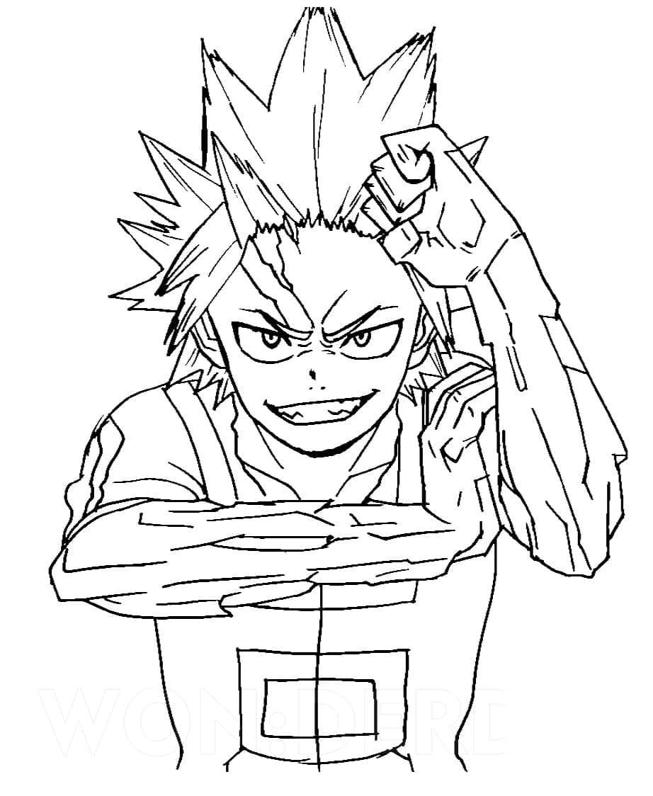 Bnha Kirishima Coloring Pages Coloring Pages