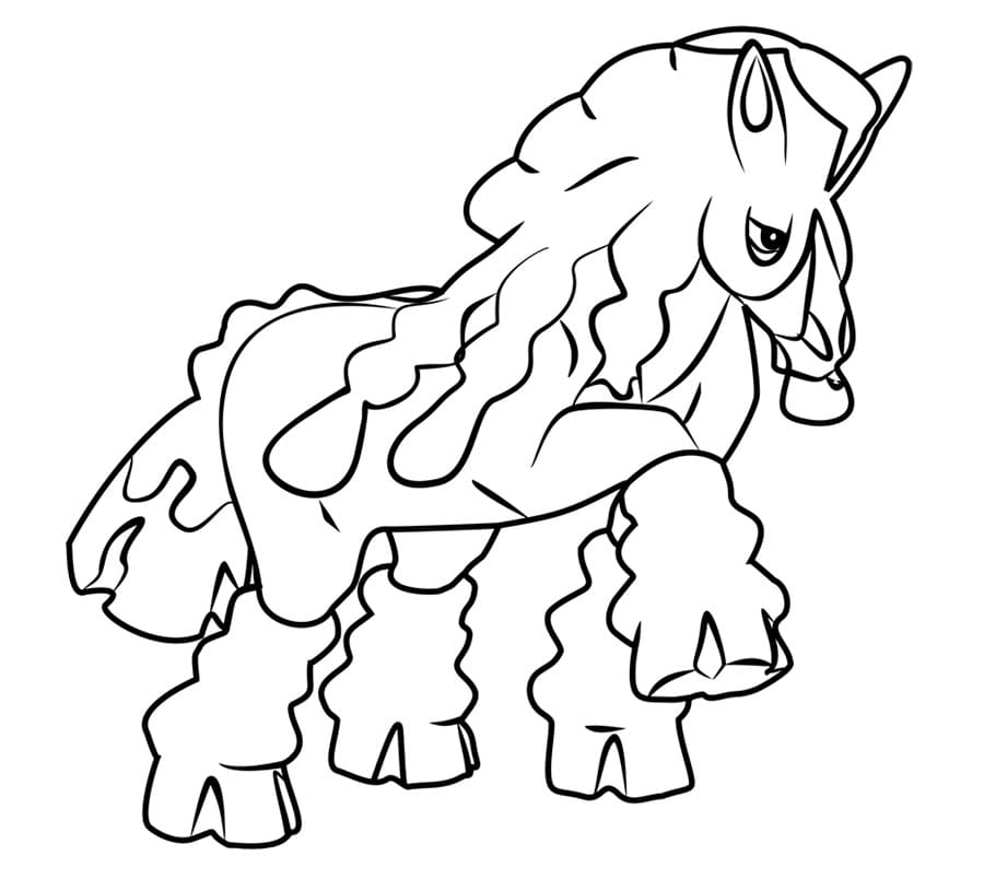 Horse A Pokemon Coloring Pages