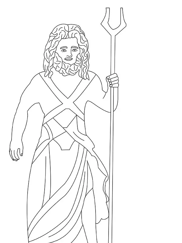 Hades Greek God of the Underworld Coloring Page - Free Printable ...