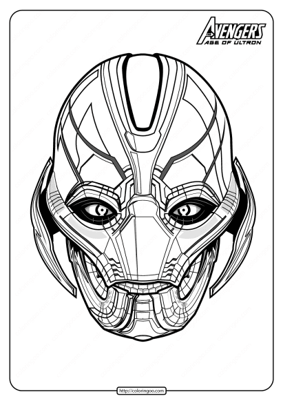 Marvel Avengers Ultron Pdf Coloring Pages