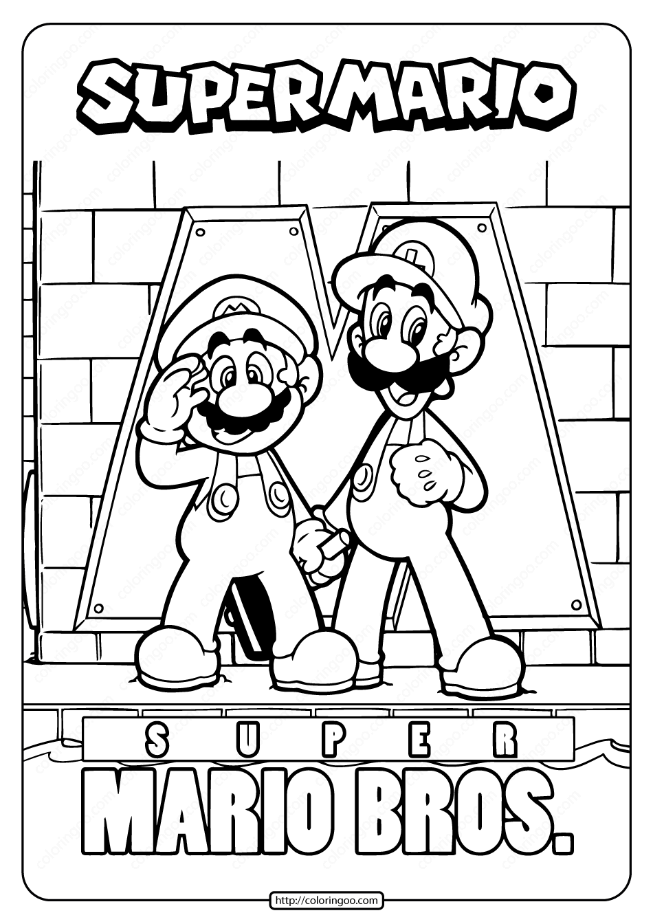 Super Mario Bros Printable Images