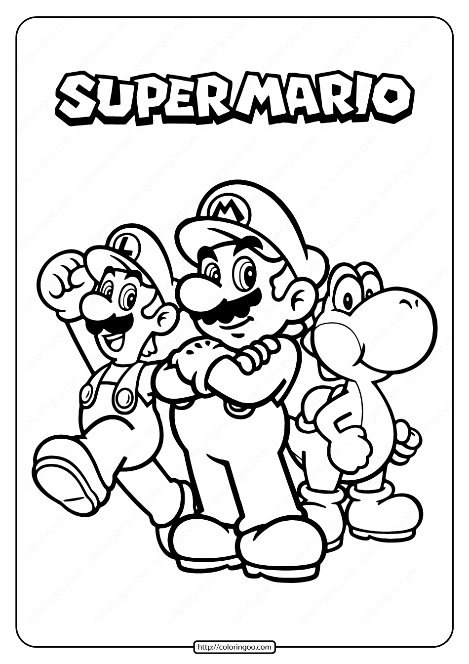 Mario Printable Coloring Sheets - Printable World Holiday