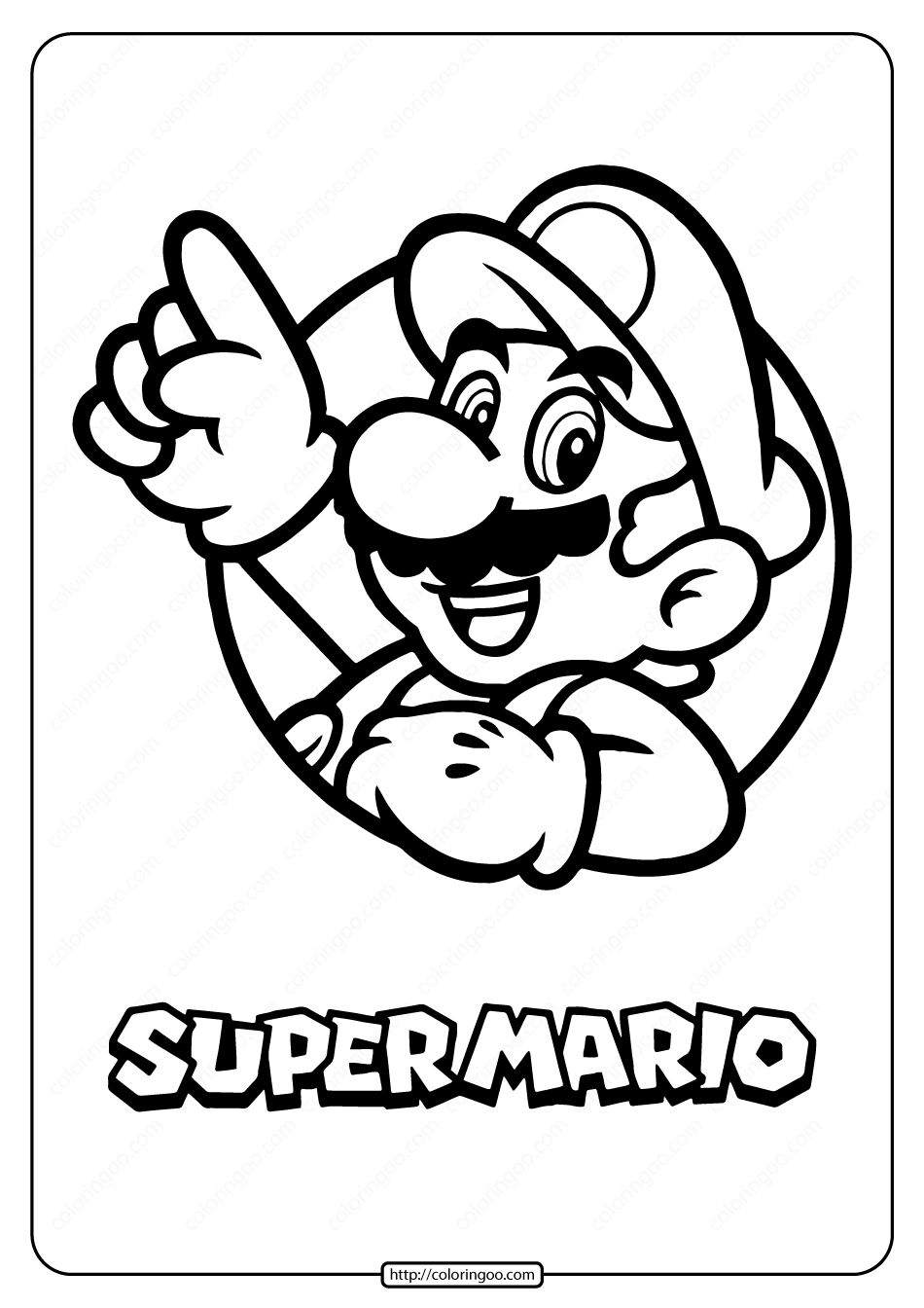 Mario Coloring Sheets Printable - Printable World Holiday