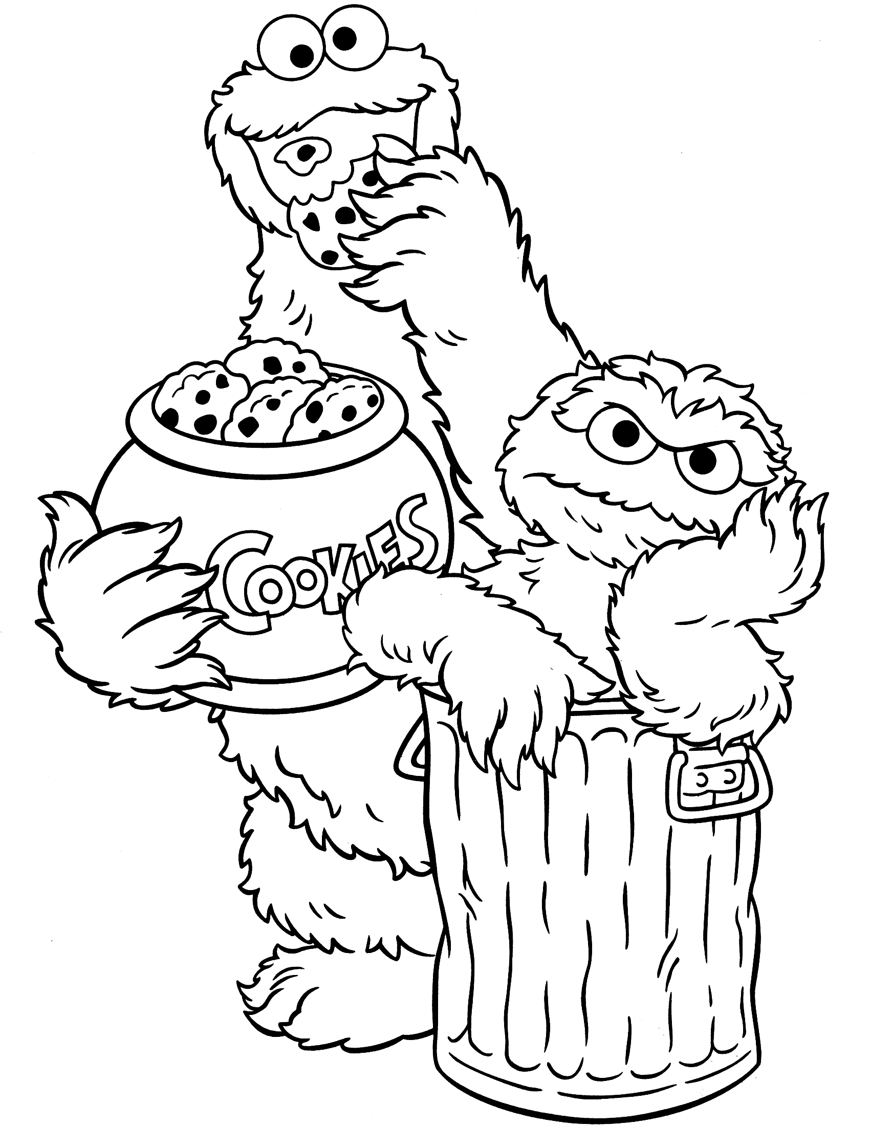 Sesame Street Printable Coloring Pages - Printable World Holiday