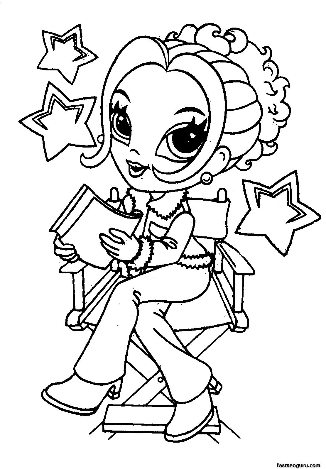 Coloring Pages Of Girls - Brigid Vonhagen